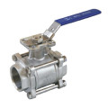 3PC Threaded Ball Valve with Mounting Pad